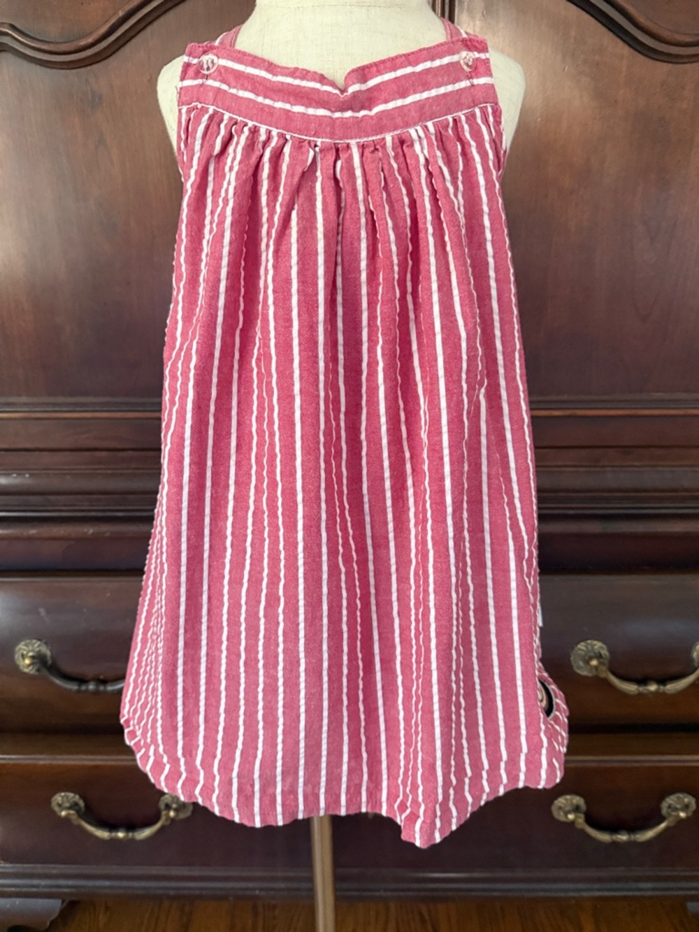 Sara Lynn Togs Ohio State Buckeyes Girls Striped Dress 4T Game Day